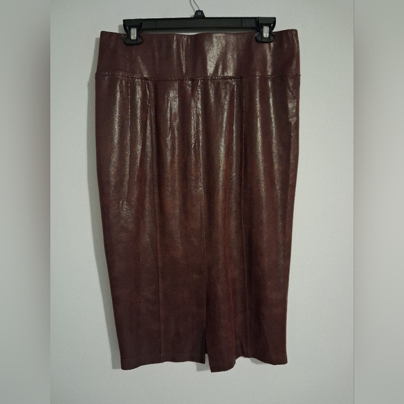 NEW! Melissa McCarthy Seven7 Print Faux Suede Pencil Skirt Size 1X - Picture 2 of 12